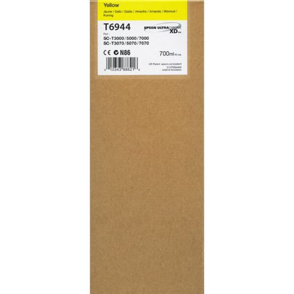 Epson T6944 for SC-T3000/T5000/T7000 700ml Yellow Ink