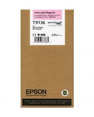 Epson P5070 T9136 Vivid Light Magenta Ink (200ml)