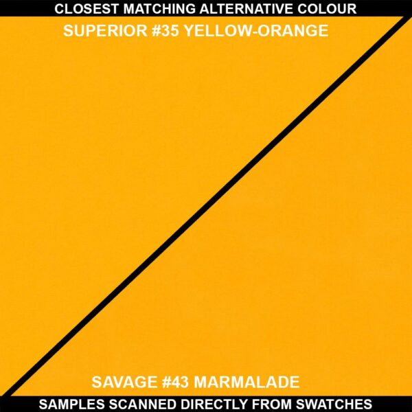 Superior Seamless 35 Yellow-Orange Background Paper Roll 1.35m - Image 2