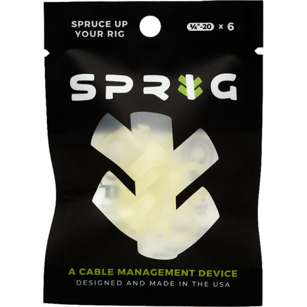 Sprig Cable Management Device 1/4"-20 Glow-in-the-Dark 6-Pack - Image 4