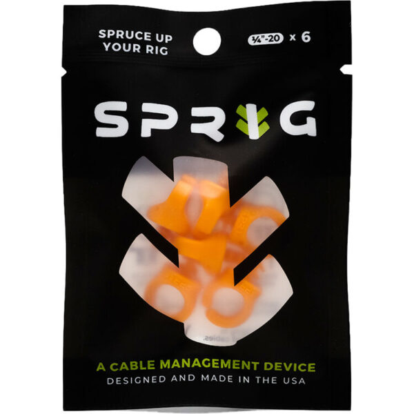 Sprig Cable Management Device 1/4"-20 Orange 6-Pack - Image 4