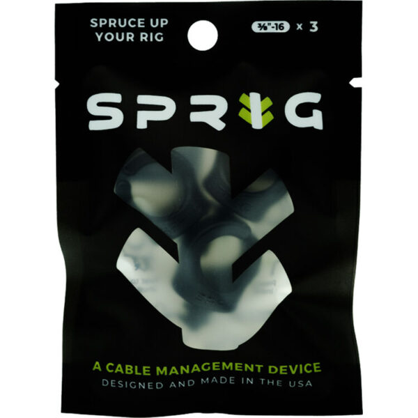 Sprig Big Cable Management Device 3/8"-16 Black 3-Pack - Image 4