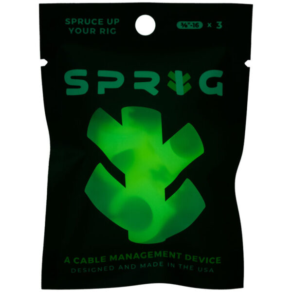 Sprig Big Cable Management Device 3/8"-16 Glow-in-the-Dark 3-Pack - Image 5
