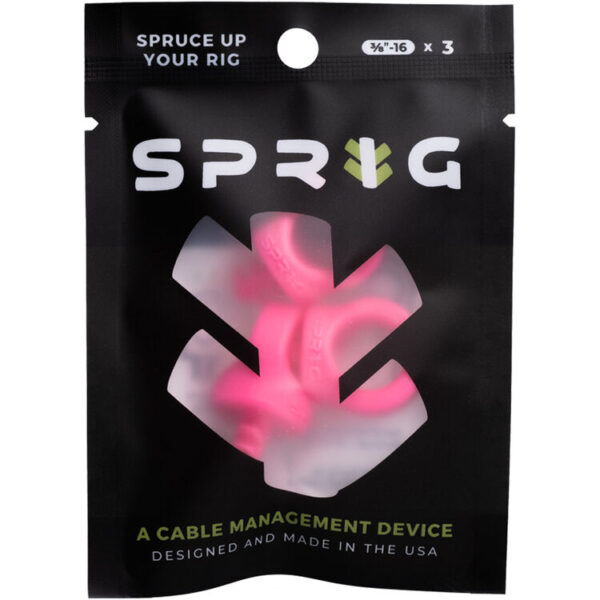 Sprig Big Cable Management Device 3/8"-16 Pink 3-Pack - Image 4