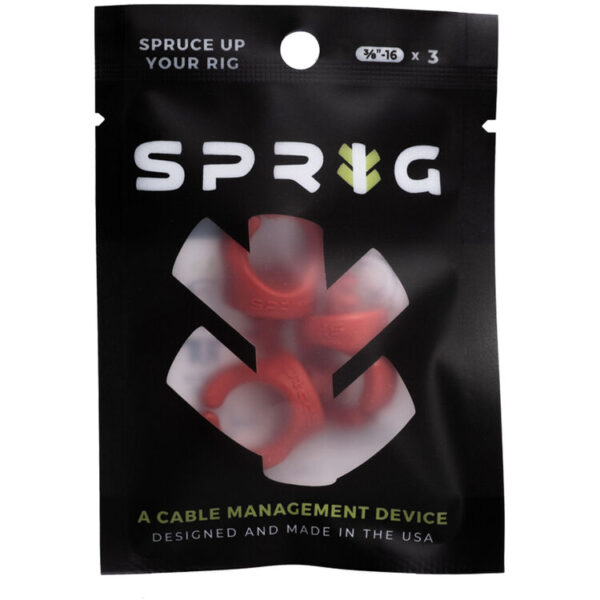Sprig Big Cable Management Device 3/8"-16 Red 3-Pack - Image 4