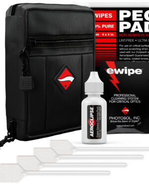 Photographic Solutions Digital Survival Kit includes 4 x 20mm Swabs, 15ml Aeroclipse, 10 x PEC*PAD sheets, 1 x e-Wipe