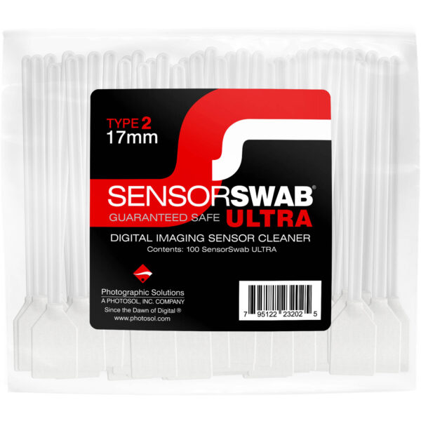 Photographic Solutions Sensor Swab Type 2 17mm BULK Individually Wrapped Bag of 100