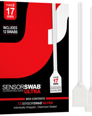 Photographic Solutions Sensor Swab Type 2 17mm Cleaning Swab for CCD / CMOS Sensors 12 Swabs per box