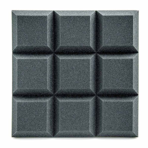 AVE Isogrid Acoustic Foam Grid Panel 10 Pack - Charcoal - Image 3