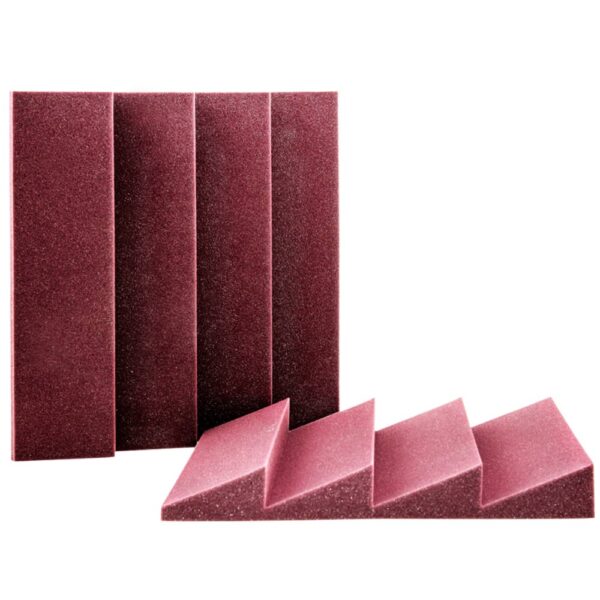 AVE IsoWedge-B Acoustic Foam Wedge Burgundy - 10 Pack - Image 3