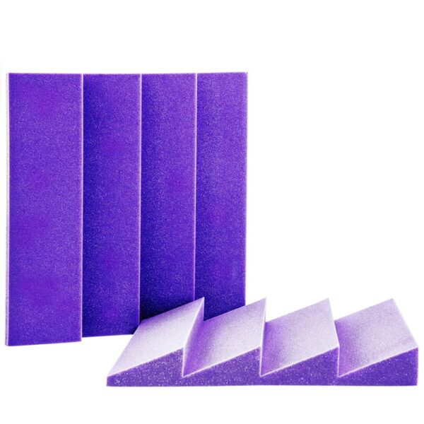 AVE IsoWedge-P Acoustic Foam Wedge Purple - 10 Pack - Image 3