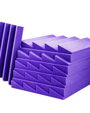 AVE IsoWedge-P Acoustic Foam Wedge Purple - 10 Pack