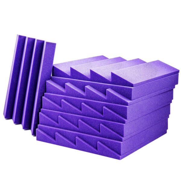 AVE IsoWedge-P Acoustic Foam Wedge Purple - 10 Pack