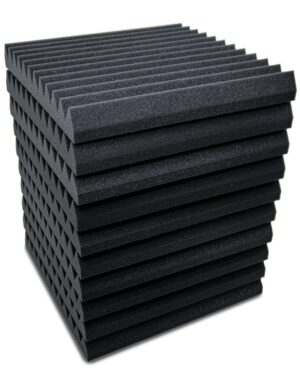 AVE IsoPeak Acoustic Foam Panel Black - 10 Pack
