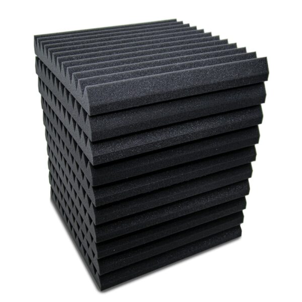 AVE IsoPeak Acoustic Foam Panel Black - 10 Pack