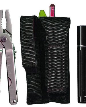 Ripoffs CO-142 Multi-tool and Flashlight Combo Holster - Inova T5, X5 4.75in Long by .865in dia. (Clip On)