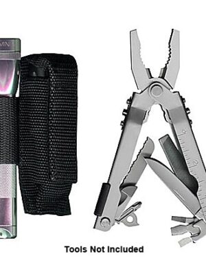Ripoffs CO-80 Multi-tool Holster w/ .75in Flashlight Loop – Leatherman Wave, Blast, Crunch (Clip On)