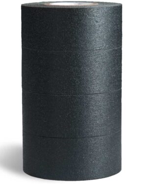 Visual Departures MicroGaffer Tape Black 24mm x 7m 4 Pack