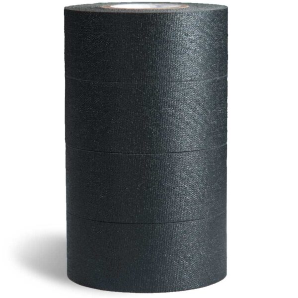 Visual Departures MicroGaffer Tape Black 24mm x 7m 4 Pack