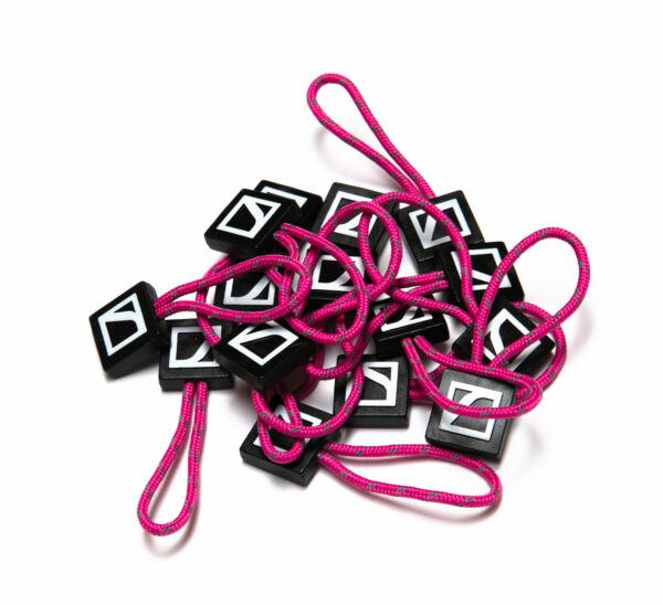 CineBags CBZP2 Zipper Puller Fuchsia Set of 15