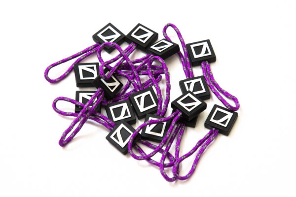 CineBags CBZP3 Zipper Puller Purple Set of 15