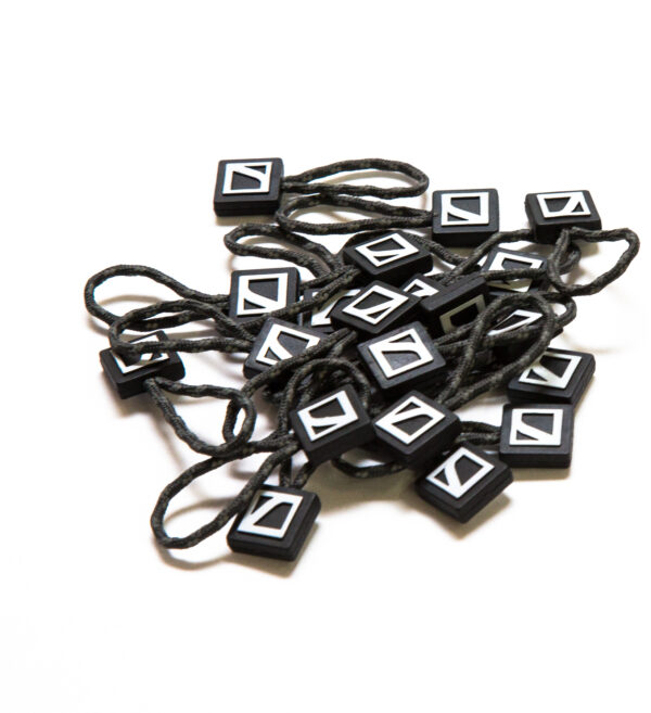 CineBags CBZP5 Zipper Puller Charcoal Set of 15