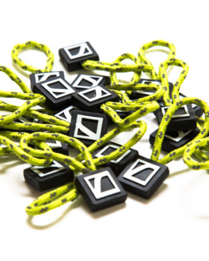 CineBags CBZP6 Zipper Puller Electric Green Set of 15