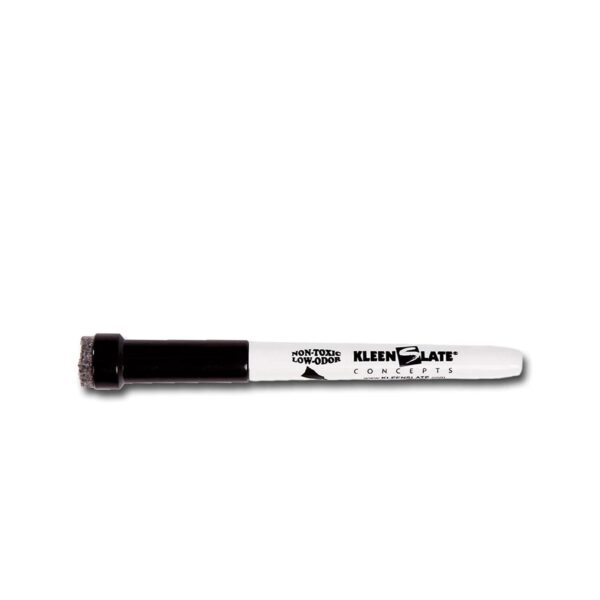 KleenSlate Black Small Dry Erase Markers with Eraser single