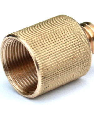 Rycote Brass 3/8" M To 5/8" F Screw Adaptor