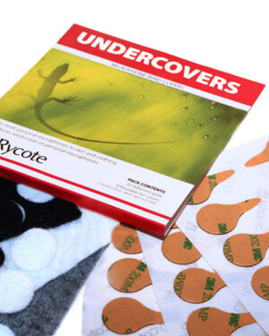 Rycote Undercovers, White - 100 Undercovers/100 Stickies Original