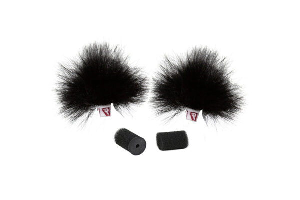 Rycote Black Ristretto Lavalier Windjammer - Pair