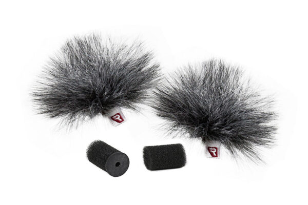 Rycote Grey Ristretto Lavalier Windjammer - Pair