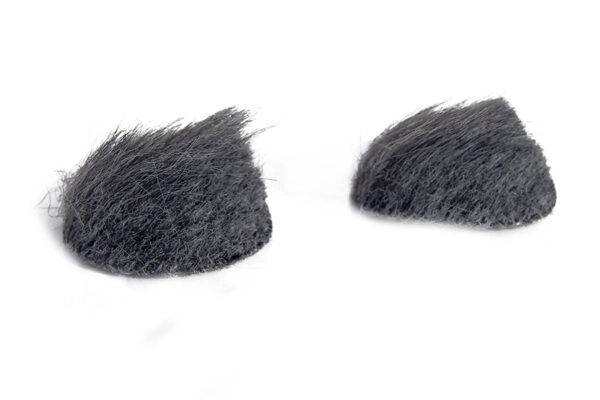 Rycote Overcovers, Grey - 6 Grey Fur Discs/30 Stickies Original - Image 2