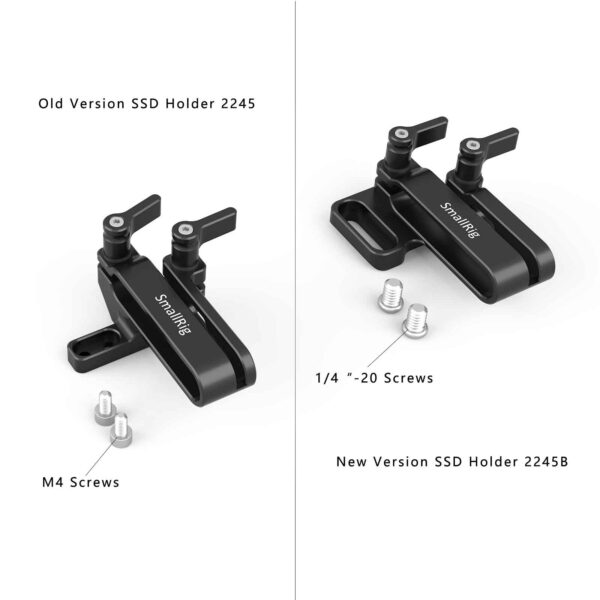 SmallRig Samsung T5 SSD Mounting Clamp for BMPCC 4K / 6K and Z CAM Cages 2245B - Image 4