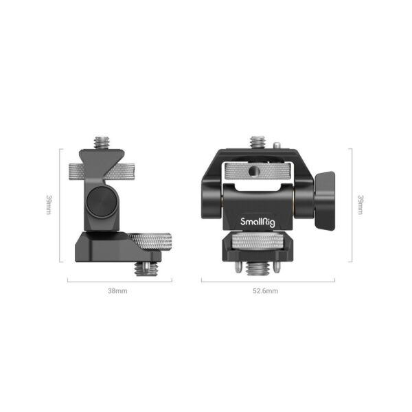 SmallRig Swivel and Tilt Adjustable Monitor Support with ARRI 3/8''-16 Screws 2903B - Image 4