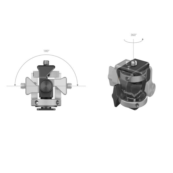 SmallRig Swivel and Tilt Adjustable Monitor Support with Cold Shoe 2905B - Image 5