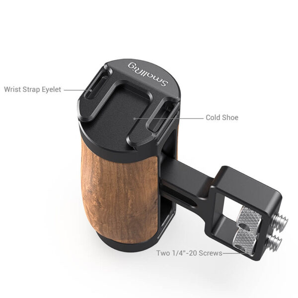 SmallRig Wooden mini Side Handle (1/4"-20 Screws) 2913 - Image 4