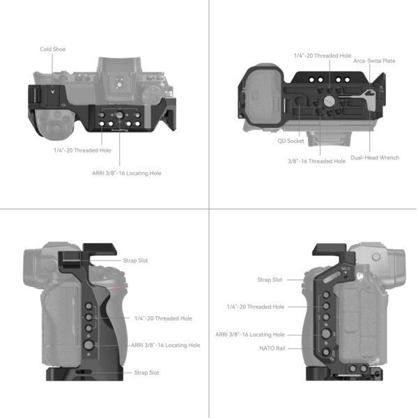 SmallRig Cage for Nikon Z 5 / Z 6 / Z 7 / Z 6II / Z 7II 2926B - Image 5