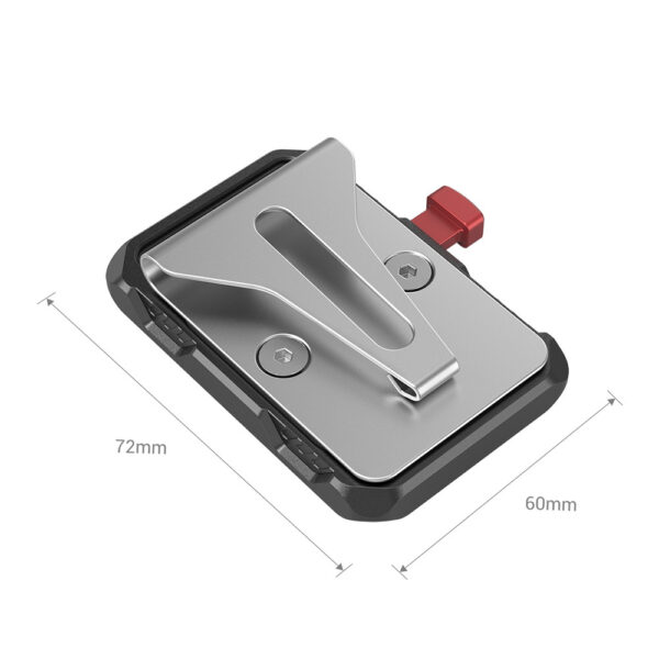 SmallRig mini V-Mount Battery Mount Plate with Belt Clip 2990 - Image 4