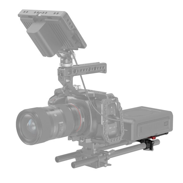 SmallRig V Mount Battery Mount Plate with Dual 15mm Rod Clamp 3016 - Image 3
