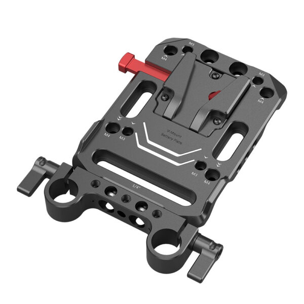 SmallRig V Mount Battery Mount Plate with Dual 15mm Rod Clamp 3016 - Image 2