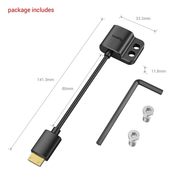 SmallRig Ultra-Slim 4K HDMI Data Cable (C to A) 3020 - Image 4
