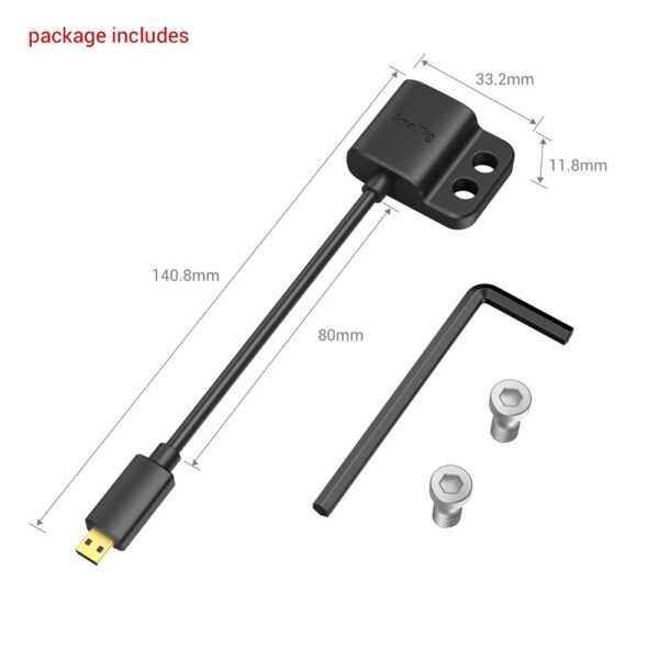 SmallRig Ultra-Slim 4K HDMI Data Cable (D to A) 3021 - Image 3