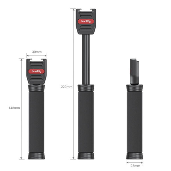 SmallRig Stretchable Mic Handheld Support for Wireless Lavalier Microphones 3182 - Image 4