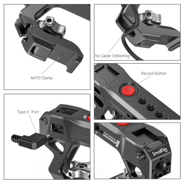 SmallRig NATO Top Handle with Record Start / Stop Remote Trigger 3322 - Image 5