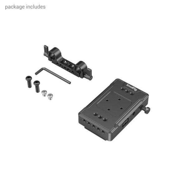 SmallRig V Mount Battery Adapter Plate (Basic Version) with Dual Rod Clamp 3498 - Image 2