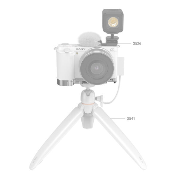 SmallRig Extension Grip for Sony ZV-E10 (Silver) 3524 - Image 5