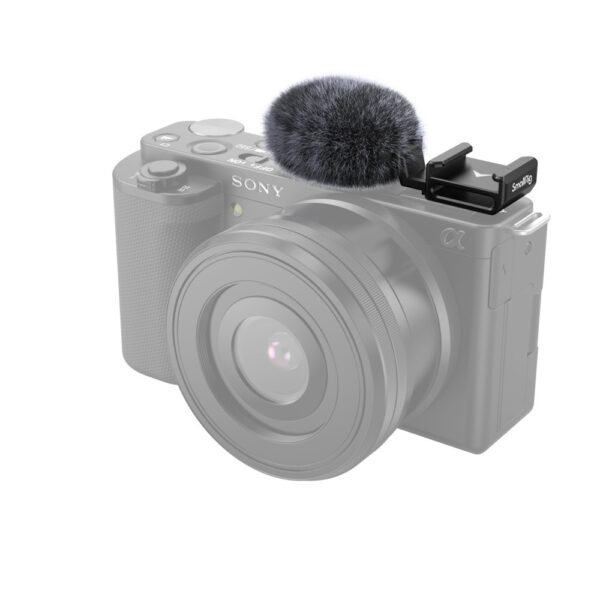 SmallRig Cold Shoe Adapter with Furry Windscreen for Sony ZV-1F / ZV-E10 / ZV-1 3526