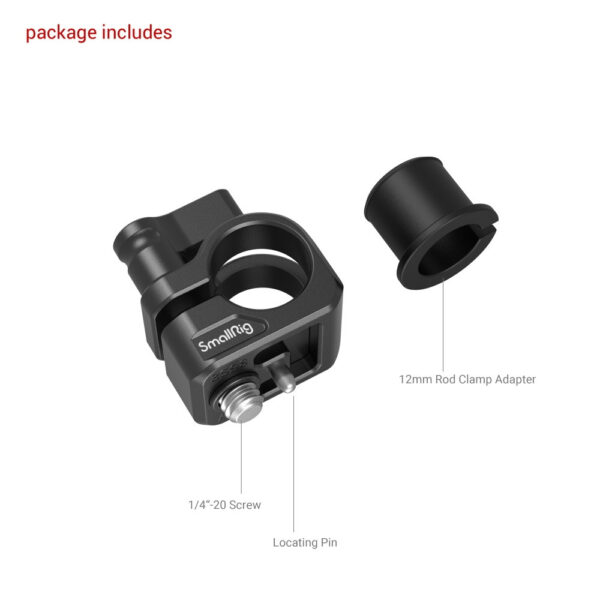 SmallRig 12mm / 15mm Single Rod Clamp 3598 - Image 2