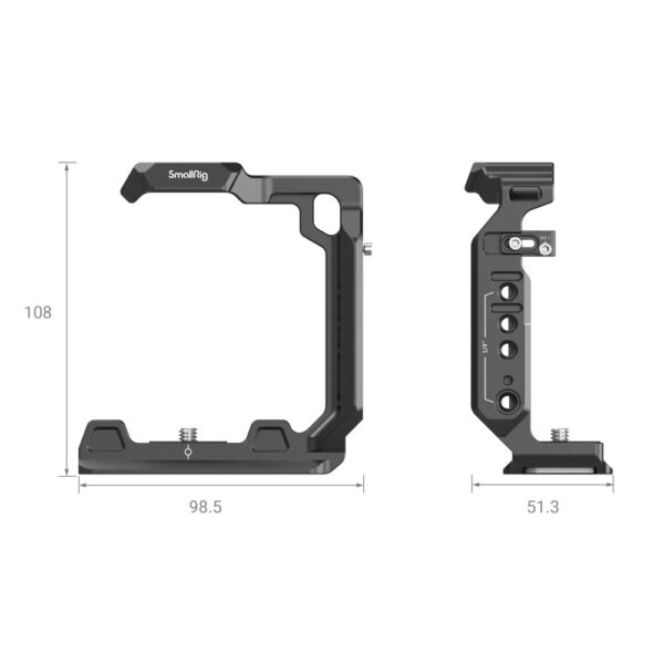 SmallRig Half Cage for Sony Alpha 7R V / Alpha 7 IV / Alpha 7S III / Alpha 1 / Alpha 7R IV 3639 - Image 3